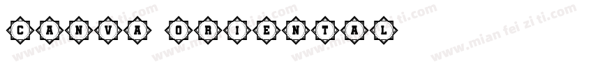 CANVA ORIENTAL字体转换